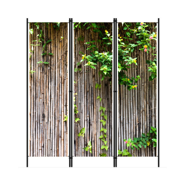 Bambuswand Foto Paravent Raumteiler Trennwand Druckmotiv - Bamboo